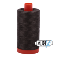 Aurifil 50wt Cotton Mako' 1300m Spool - 5013 - Asphalt