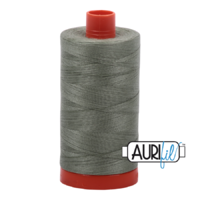 Aurifil 50wt Cotton Mako' 1300m Spool - 5019 - Military Green