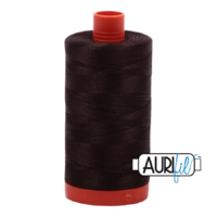 Aurifil 50wt Cotton Mako' 1300m Spool - 5024 - Dark Brown