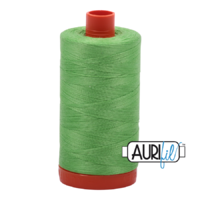 Aurifil 50wt Cotton Mako' 1300m Spool - 6737 - Shamrock Green