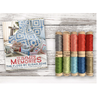 *PRE-ORDER* Summer Memories, The Floss (10 Small Spools) by Susan Ache - Aurifil Designer Collection