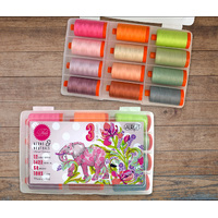 Aurifil Designer Collection - Neons & Neutrals (12 Large Spools) by Tula Pink